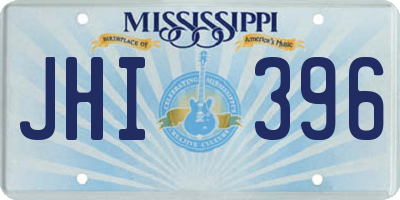 MS license plate JHI396