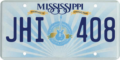 MS license plate JHI408