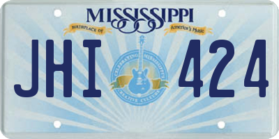 MS license plate JHI424