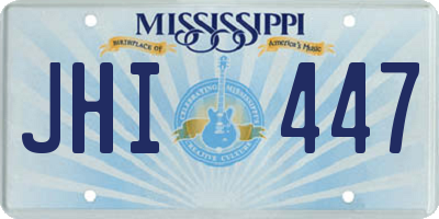 MS license plate JHI447