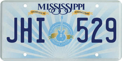 MS license plate JHI529