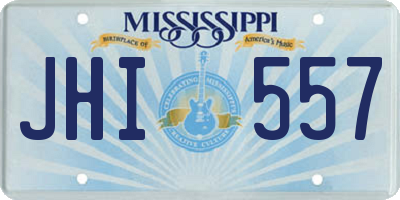 MS license plate JHI557