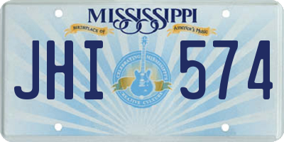 MS license plate JHI574