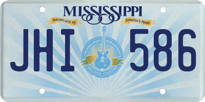 MS license plate JHI586