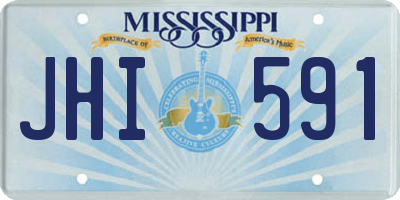 MS license plate JHI591