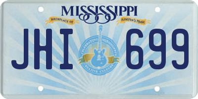 MS license plate JHI699