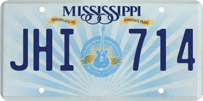MS license plate JHI714