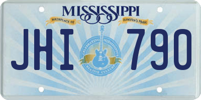 MS license plate JHI790