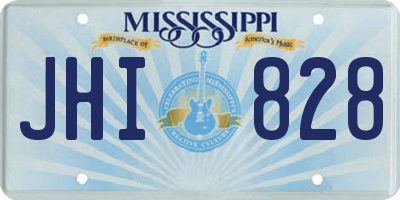 MS license plate JHI828