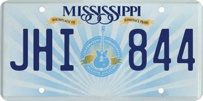 MS license plate JHI844