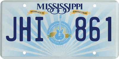 MS license plate JHI861