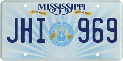 MS license plate JHI969