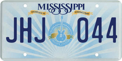 MS license plate JHJ044
