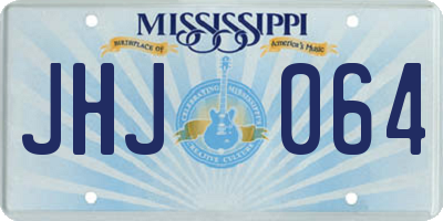 MS license plate JHJ064