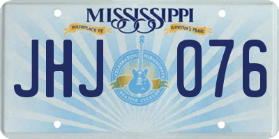MS license plate JHJ076