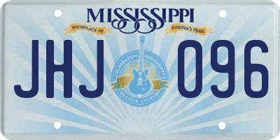 MS license plate JHJ096