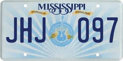 MS license plate JHJ097