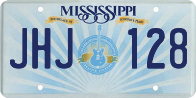 MS license plate JHJ128