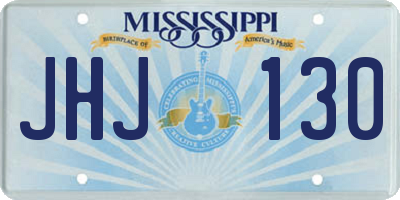 MS license plate JHJ130