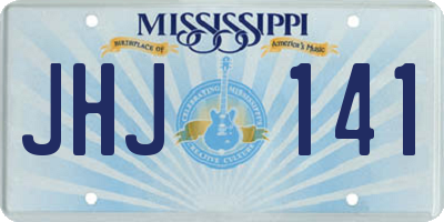 MS license plate JHJ141