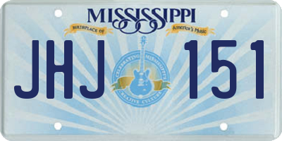 MS license plate JHJ151