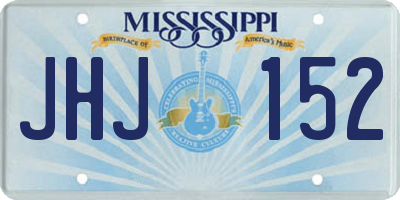 MS license plate JHJ152