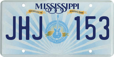 MS license plate JHJ153