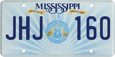 MS license plate JHJ160