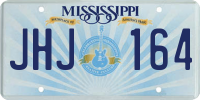 MS license plate JHJ164