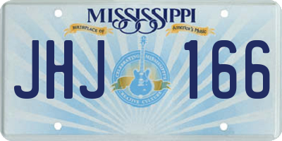 MS license plate JHJ166