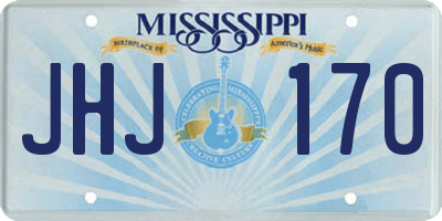 MS license plate JHJ170