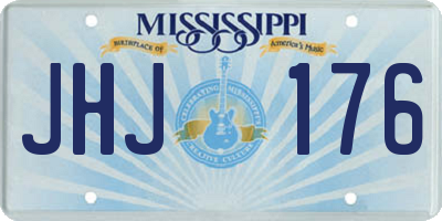 MS license plate JHJ176