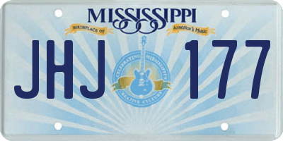 MS license plate JHJ177