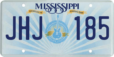 MS license plate JHJ185