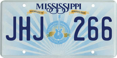 MS license plate JHJ266