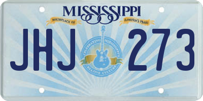 MS license plate JHJ273