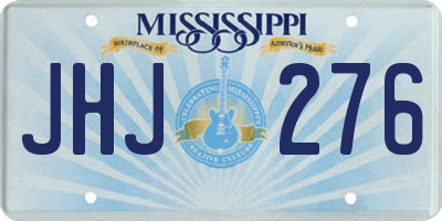 MS license plate JHJ276