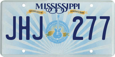 MS license plate JHJ277