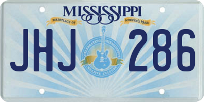 MS license plate JHJ286