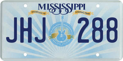 MS license plate JHJ288