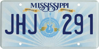 MS license plate JHJ291