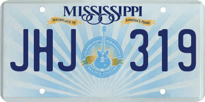 MS license plate JHJ319