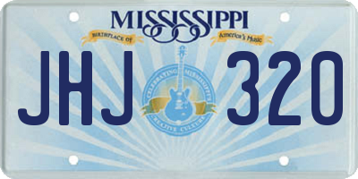 MS license plate JHJ320