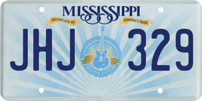 MS license plate JHJ329