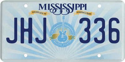 MS license plate JHJ336