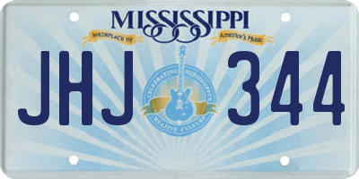 MS license plate JHJ344