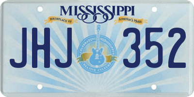 MS license plate JHJ352