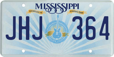 MS license plate JHJ364