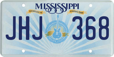 MS license plate JHJ368