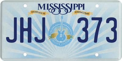 MS license plate JHJ373